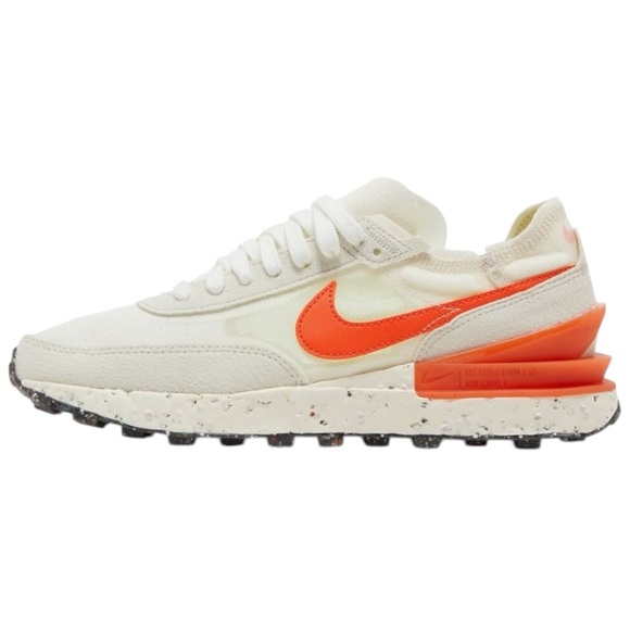 Nike Shoes - NIKE Waffle One Crater SE Pale Ivory Orange Tennis Shoes Women’s Sneakers